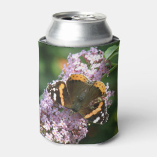 Enfriador De Latas REd Admiral Butterfly y Buddleia Refrigerador de b