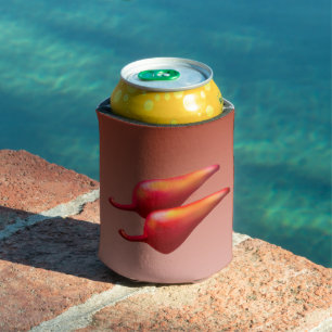 Enfriador De Latas Red Chili Peppers refrigerador de bebidas 2 lados