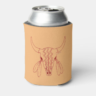 Enfriador De Latas Red Ghost Dance Buffalo línea tan refrigerador de