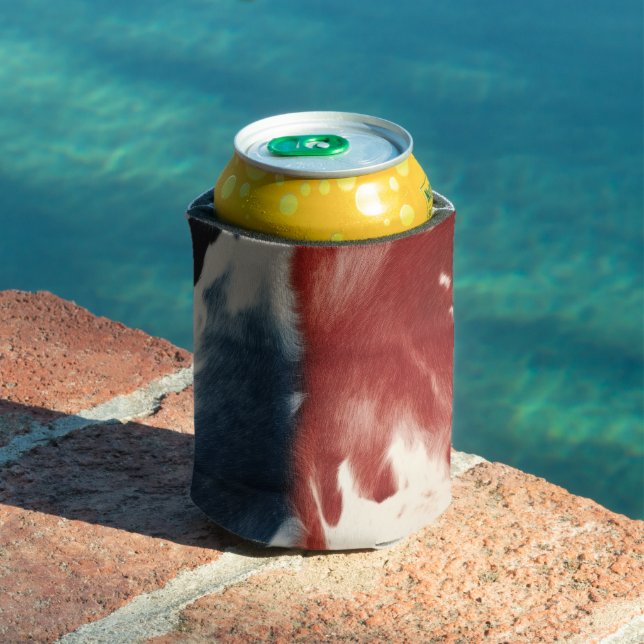 Enfriador De Latas Red White Blue Cow Print (Piscina in situ)