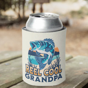 Enfriador De Latas Reel Cool Grandpa Fisherman grandpa