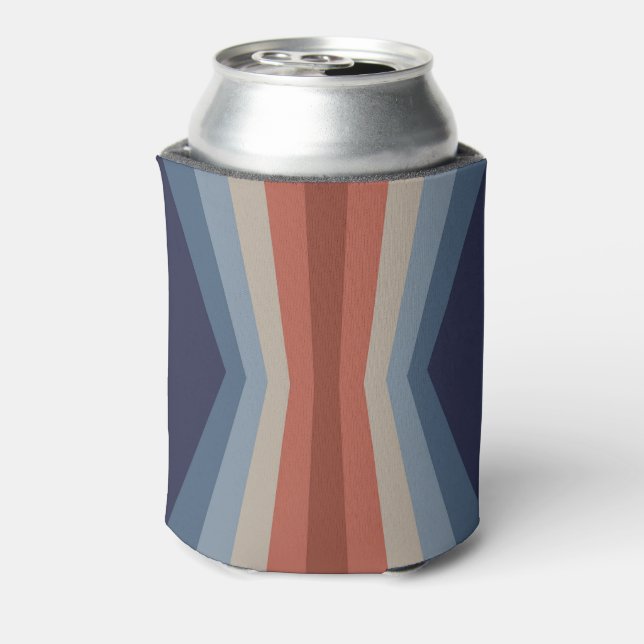Enfriador De Latas Reflejo arcoiris en estilo retro (Reverso de la lata)