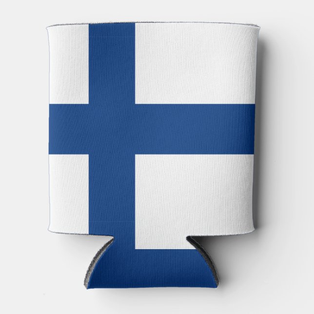 Enfriador De Latas Refrigerador de bandera de Finlandia (Anverso)