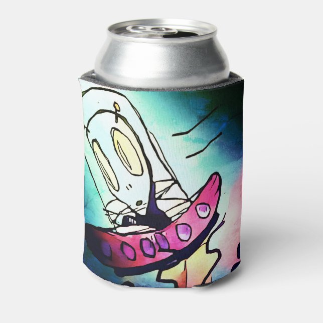 Enfriador De Latas Refrigerador de bebidas Alien (Reverso de la lata)