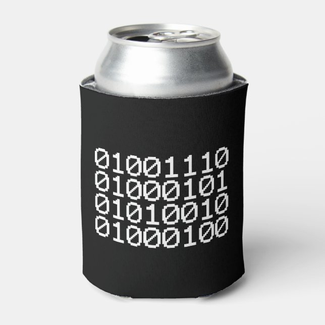 ENFRIADOR DE LATAS REFRIGERADOR DE BEBIDAS BINARY NERD (Lata Anverso)