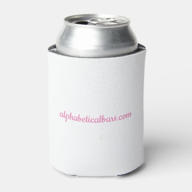 Enfriador De Latas Refrigerador de bebidas - BLANCO/ROSA (Lata Anverso)