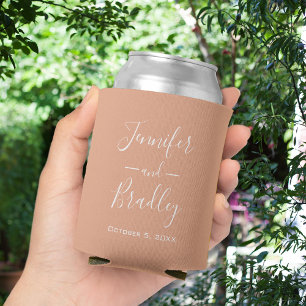 Enfriador De Latas Refrigerador de bebidas Boda personalizado de Peac