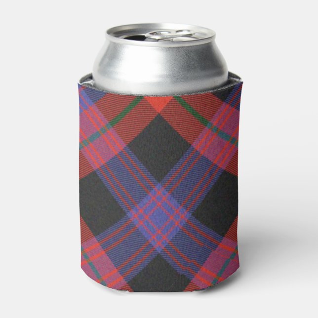 Enfriador De Latas Refrigerador de bebidas Brown Tartan (Lata Anverso)