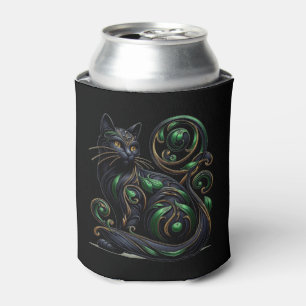 Enfriador De Latas Refrigerador de bebidas Celta de Gato Negro de Art