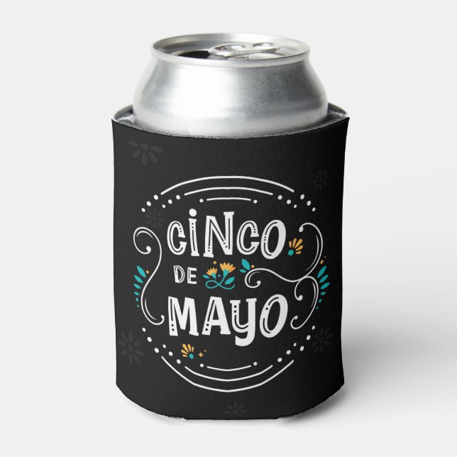 Enfriador De Latas Refrigerador de bebidas Cinco De Mayo (Lata Anverso)