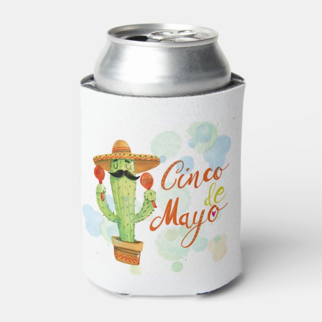 Enfriador De Latas Refrigerador de bebidas Cinco De Mayo (Lata Anverso)
