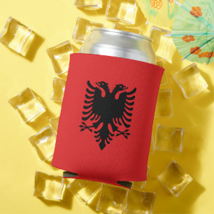 Enfriador De Latas Refrigerador de bebidas con bandera de Albania