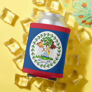 Enfriador De Latas Refrigerador de bebidas con bandera de Belice