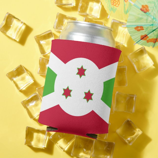 Enfriador De Latas Refrigerador de bebidas con bandera de Burundi (Verano in situ)