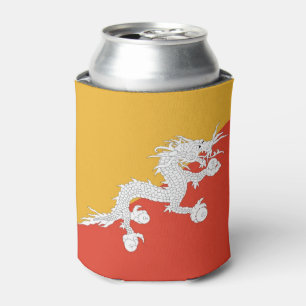 Enfriador De Latas Refrigerador de bebidas con bandera de Bután