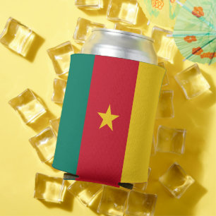 Enfriador De Latas Refrigerador de bebidas con bandera de Camerún