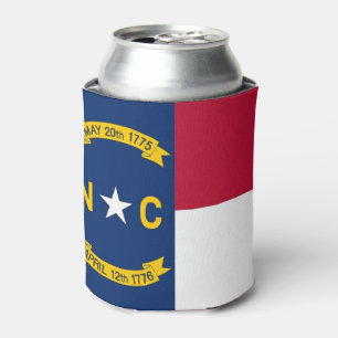 Enfriador De Latas Refrigerador de bebidas con bandera de Carolina de