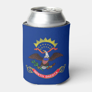 Enfriador De Latas Refrigerador de bebidas con bandera de Dakota del 