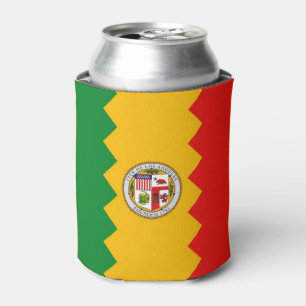 Enfriador De Latas Refrigerador de bebidas con bandera de Los Ángeles