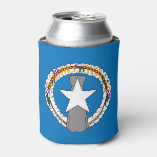 Enfriador De Latas Refrigerador de bebidas con bandera de Mariana del