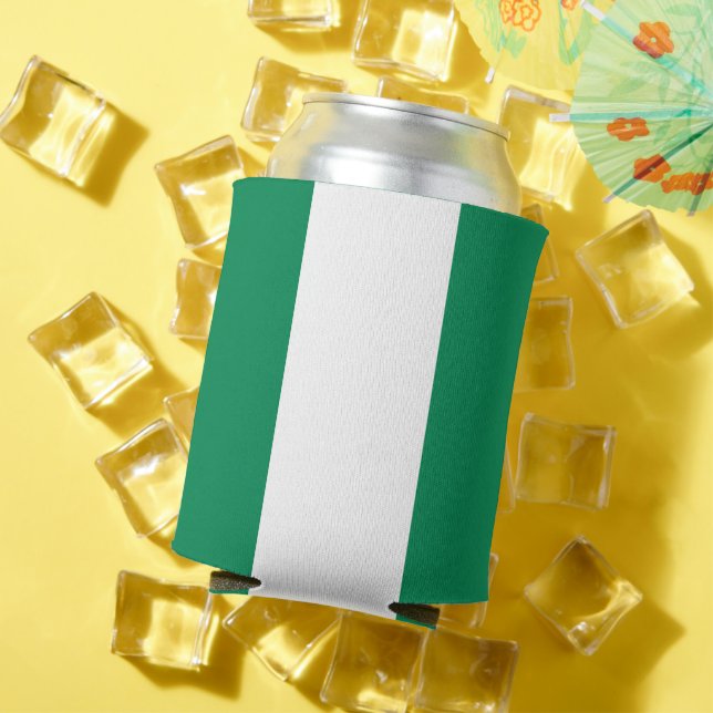 Enfriador De Latas Refrigerador de bebidas con bandera de Nigeria (Verano in situ)