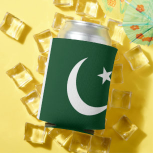 Enfriador De Latas Refrigerador de bebidas con bandera de Pakistán
