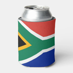 Enfriador De Latas Refrigerador de bebidas con bandera de Sudáfrica