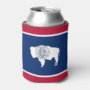 Enfriador De Latas Refrigerador de bebidas con bandera del estado de 