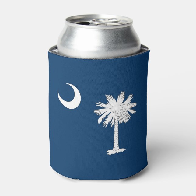 Enfriador De Latas Refrigerador de bebidas con bandera del estado de  (Lata Anverso)
