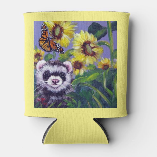 ENFRIADOR DE LATAS REFRIGERADOR DE BEBIDAS CON IMAGEN DE FERRET (Anverso)