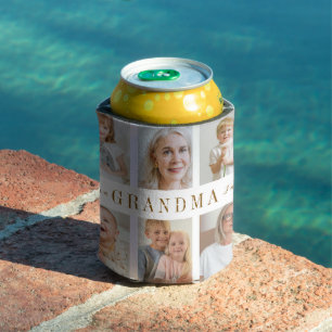 Enfriador De Latas Refrigerador de bebidas de abuela personalizada   