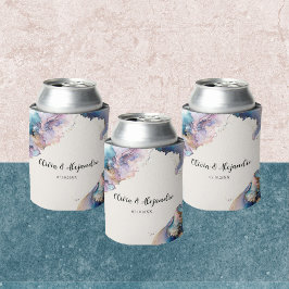 Enfriador De Latas Refrigerador de bebidas de acuarela cósmica