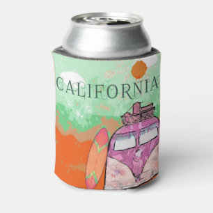 Enfriador De Latas Refrigerador de bebidas de afiches de viajes de Ca