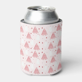 Enfriador De Latas Refrigerador de bebidas de árbol de Navidad rosa d