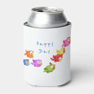 Enfriador De Latas Refrigerador de bebidas de Aves Voladoras Felices
