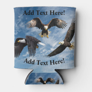 Enfriador De Latas Refrigerador de bebidas de Bald Eagle Soaring