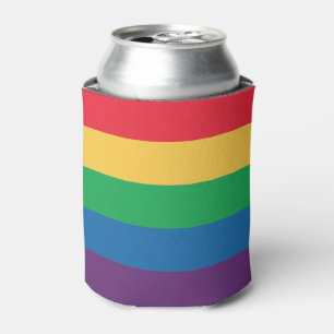 Enfriador De Latas Refrigerador de bebidas de bandera arcoiris