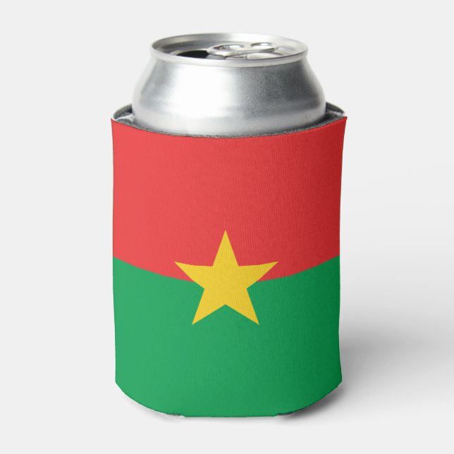 Enfriador De Latas Refrigerador de bebidas de bandera de Burkina Faso (Lata Anverso)