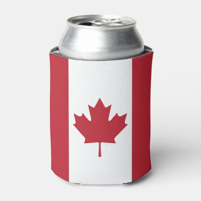 Enfriador De Latas Refrigerador de bebidas de bandera de Canadá (Lata Anverso)