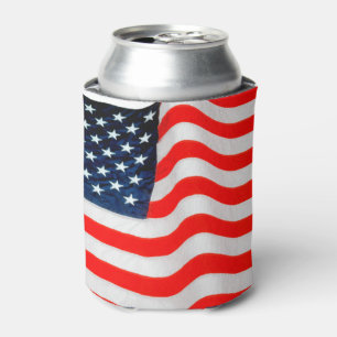 Enfriador De Latas Refrigerador de bebidas de Bandera de Estados Unid