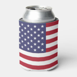Enfriador De Latas Refrigerador de bebidas de bandera estadounidense 