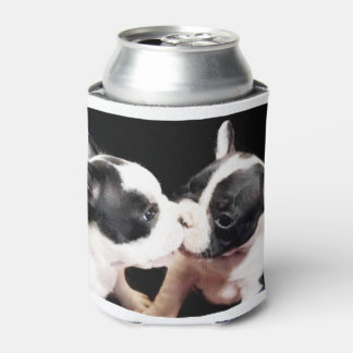 Enfriador De Latas Refrigerador de bebidas de beso de Bulldog francés