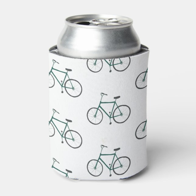 Enfriador De Latas Refrigerador de bebidas de bicicletas verdes perso (Lata Anverso)