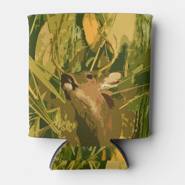 Enfriador De Latas Refrigerador de bebidas de camuflaje Deer Camo (Anverso)