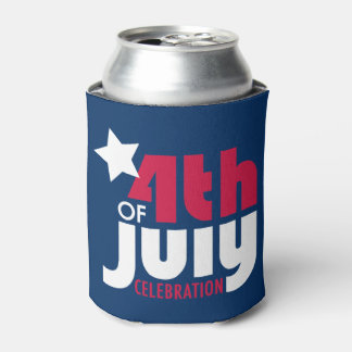 Enfriador De Latas Refrigerador de bebidas de Celebración del 4 de ju