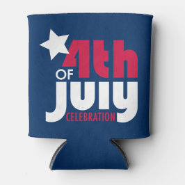 Enfriador De Latas Refrigerador de bebidas de Celebración del 4 de ju