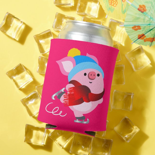 Enfriador De Latas Refrigerador de bebidas de Cerdo de Patinaje Hielo (Verano in situ)