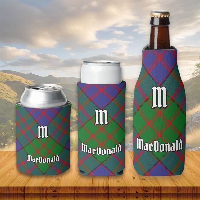 Enfriador De Latas Refrigerador de bebidas de Clan MacDonald Tartan (Subido por el creador)
