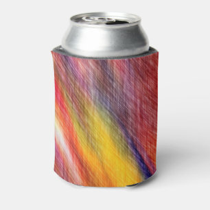 Enfriador De Latas Refrigerador de bebidas de colores abstractos del