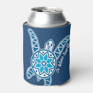Enfriador De Latas Refrigerador de bebidas de crucero de tortuga azul